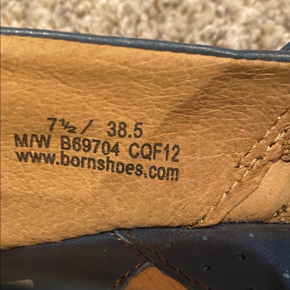 Women's Blue Leather Clogs - Picture 11 of 11